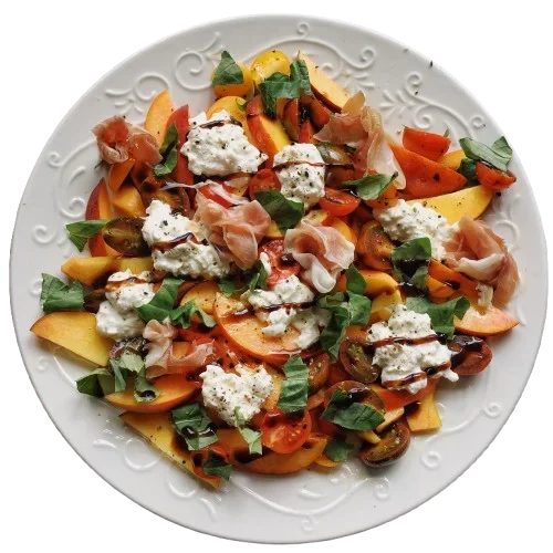 Burrata Seasonal Fruit Salad Mamma Mia Trattoria Singapore